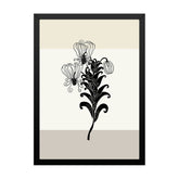 Vintage Botanical Floral Photo Framed Wall Art for Living Room Décor